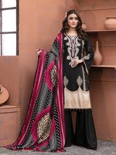 Load image into Gallery viewer, Elana By Tawakkal 3pc Unstitched Embroidered Digital Printed Linen Suit D 6301