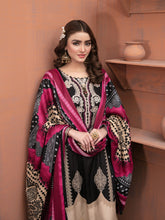 Load image into Gallery viewer, Elana By Tawakkal 3pc Unstitched Embroidered Digital Printed Linen Suit D 6301