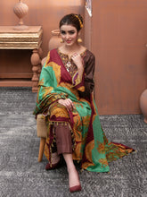 Load image into Gallery viewer, Elana By Tawakkal 3pc Unstitched Embroidered Digital Printed Linen Suiting D 6302
