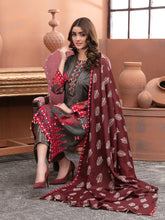 Load image into Gallery viewer, Elana By Tawakkal 3pc Unstitched Embroidered Digital Printed Linen Suiting D 6306