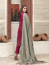 Load image into Gallery viewer, Zariaa by Tawakkal 3pc Unstitched Broshia Banarsi Linen Suit D 6483