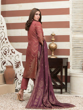 Load image into Gallery viewer, Zariaa by Tawakkal 3pc Unstitched Broshia Banarsi Linen Suit D 6484