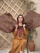 Load image into Gallery viewer, FARA BY TAWAKKAL 3pc Unstitched Viscose Schiffli Embroidered Suit D6357