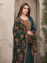 Load image into Gallery viewer, FARA BY TAWAKKAL 3pc Unstitched Viscose Schiffli Embroidered Suit D6361