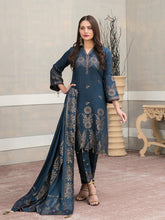 Load image into Gallery viewer, SELENA BY TAWAKKAL 3pc Unstitched Dual Color Broshia Banarsi Viscose Suit D6452