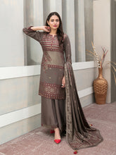 Load image into Gallery viewer, SELENA BY TAWAKKAL 3pc Unstitched Dual Color Broshia Banarsi Viscose Suit D6455