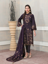 Load image into Gallery viewer, SELENA BY TAWAKKAL 3pc Unstitched Dual Color Broshia Banarsi Viscose Suit D6456