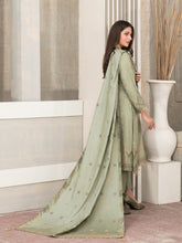 Load image into Gallery viewer, SELENA BY TAWAKKAL 3pc Unstitched Dual Color Broshia Banarsi Viscose Suit D6457