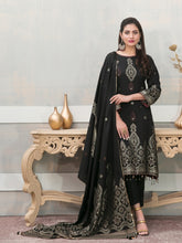 Load image into Gallery viewer, SELENA BY TAWAKKAL 3pc Unstitched Dual Color Broshia Banarsi Viscose Suit D6458
