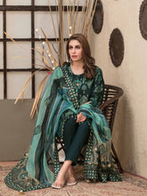 Load image into Gallery viewer, TAWAKKAL ESTERA 3pc Unstitched Dual Color Broshia Banarsi Viscose Suit D6293