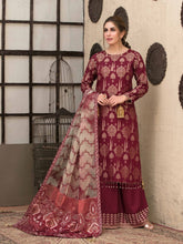 Load image into Gallery viewer, TAWAKKAL ESTERA 3pc Unstitched Dual Color Broshia Banarsi Viscose Suit D6295