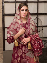 Load image into Gallery viewer, TAWAKKAL ESTERA 3pc Unstitched Dual Color Broshia Banarsi Viscose Suit D6295