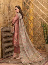 Load image into Gallery viewer, TAWAKKAL ESTERA 3pc Unstitched Dual Color Broshia Banarsi Viscose Suit D6297