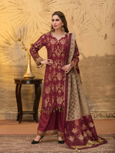 Load image into Gallery viewer, TAWAKKAL ESTERA 3pc Unstitched Dual Color Broshia Banarsi Viscose Suit D6298