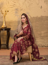 Load image into Gallery viewer, TAWAKKAL ESTERA 3pc Unstitched Dual Color Broshia Banarsi Viscose Suit D6298