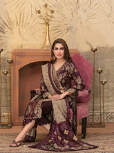 Load image into Gallery viewer, TAWAKKAL ESTERA 3pc Unstitched Dual Color Broshia Banarsi Viscose Suit D6299