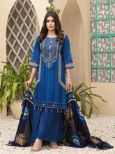 Load image into Gallery viewer, Tawakkal Fayona 3pc Unstitched Embroidered And Digital Printed Lawn Suit D6522B