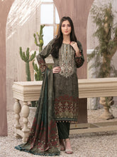 Load image into Gallery viewer, PARIZAAD 3pc Unstitched Embroidered Digital Printed Slub Cottel Suit D6192