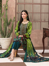 Load image into Gallery viewer, Tawakkal Fabrics Parizaad 3pc Unstitched Digital Printed Slub Cottel Suiting D6194