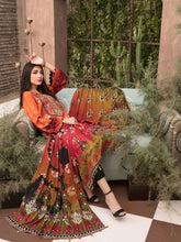Load image into Gallery viewer, Tawakkal Fabrics Parizaad 3pc Unstitched Digital Printed Slub Cottel Suiting D6195