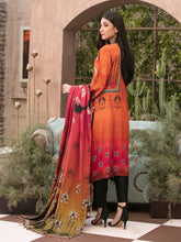 Load image into Gallery viewer, Tawakkal Fabrics Parizaad 3pc Unstitched Digital Printed Slub Cottel Suiting D6195
