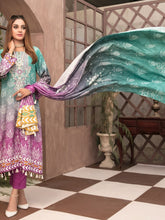 Load image into Gallery viewer, Tawakkal Fabrics Parizaad 3pc Unstitched Digital Printed Slub Cottel Suiting D6196