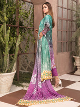 Load image into Gallery viewer, Tawakkal Fabrics Parizaad 3pc Unstitched Digital Printed Slub Cottel Suiting D6196