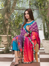 Load image into Gallery viewer, Tawakkal Fabrics Parizaad 3pc Unstitched Digital Printed Slub Cottel Suiting D6199