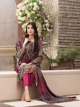 Load image into Gallery viewer, Tawakkal Fabrics Parizaad 3pc Unstitched Digital Printed Slub Cottel Suiting D6200