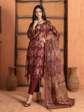 Load image into Gallery viewer, Tawakkal Sabrina 3pc Unstitched Jacquard Banarsi Lawn Suit D6842