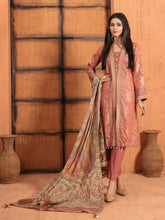 Load image into Gallery viewer, Tawakkal Sabrina 3pc Unstitched Jacquard Banarsi Lawn Suit D6845