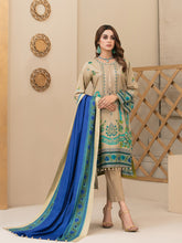 Load image into Gallery viewer, SERAFINA 3pc Unstitched Embroidered Digital Printed Linen Suiting D-6271
