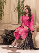 Load image into Gallery viewer, TANAZ 3pc Unstitched Broshia Banarsi Linen Suit D6372