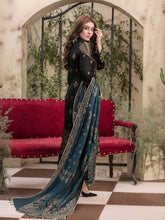 Load image into Gallery viewer, TANAZ 3pc Unstitched Broshia Banarsi Linen Suit D6374
