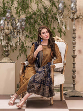 Load image into Gallery viewer, TANAZ 3pc Unstitched Broshia Banarsi Linen Suit D6375