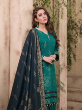 Load image into Gallery viewer, TANAZ 3pc Unstitched Broshia Banarsi Linen Suit D6376