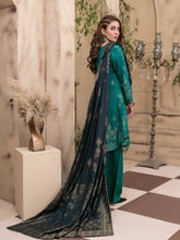 Load image into Gallery viewer, TANAZ 3pc Unstitched Broshia Banarsi Linen Suit D6376