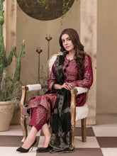 Load image into Gallery viewer, TANAZ 3pc Unstitched Broshia Banarsi Linen Suit D6380