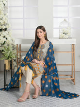 Load image into Gallery viewer, Tawakkal Titania 3pc Unstitched Embroidered And Digital Printed Lawn Suit D7090