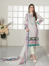 Load image into Gallery viewer, Tawakkal Titania 3pc Unstitched Embroidered And Digital Printed Lawn Suit D7095