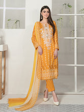 Load image into Gallery viewer, Tawakkal Titania 3pc Unstitched Embroidered And Digital Printed Lawn Suit D7096