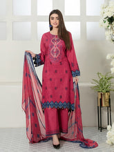 Load image into Gallery viewer, Tawakkal Titania 3pc Unstitched Embroidered And Digital Printed Lawn Suit D7098
