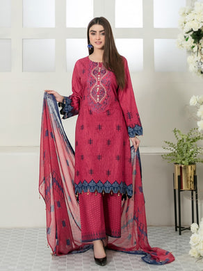 Tawakkal Titania 3pc Unstitched Embroidered And Digital Printed Lawn Suit D7098