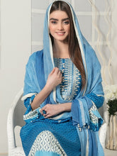 Load image into Gallery viewer, Tawakkal Titania 3pc Unstitched Embroidered And Digital Printed Lawn Suit D7100
