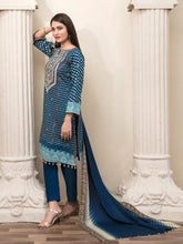 Load image into Gallery viewer, Tawakkal Magnifique 3pc Unstitched Embroidered And Digital Printed Lawn Suit D6831