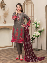 Load image into Gallery viewer, Tawakkal Magnifique 3pc Unstitched Embroidered And Digital Printed Lawn Suit D6834