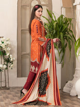 Load image into Gallery viewer, Tawakkal Magnifique 3pc Unstitched Embroidered And Digital Printed Lawn Suit D6836