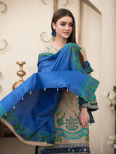 Load image into Gallery viewer, Tawakkal Magnifique 3pc Unstitched Embroidered And Digital Printed Lawn Suit D6837