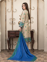 Load image into Gallery viewer, Tawakkal Magnifique 3pc Unstitched Embroidered And Digital Printed Lawn Suit D6837