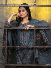 Load image into Gallery viewer, Tawakkal Mahpara 3pc Unstitched Aari Embroidered Fancy Lawn Suit D1643